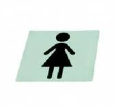 Табличка информационная "Женщина" нерж. MGSteel S552. Табличка информационная "Женщина" нерж. MGSteel S552.