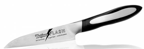 Нож универсальный Tojiro Flash 100мм сталь VG10 37 слоев, рукоять микарта FF-PA100