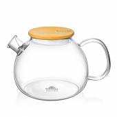 Чайник заварочный 1200мл термостекло Thermo Glass Wilmax 888824 с дерев. крышкой Чайник заварочный 1200мл термостекло Thermo Glass Wilmax 888824 с дерев. крышкой