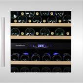 В Винный шкаф компрессорный встраиваемый DUNAVOX DAB-36.80DW 2 температурные зоны