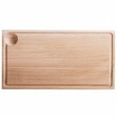 Доска для подачи стейка 250х160х20мм с бороздкой, выемкой для соусника 1816 58536 /1/5/