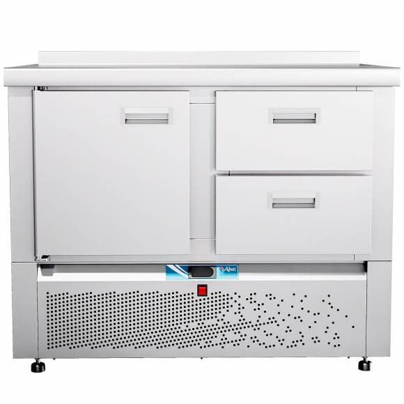 Стол холодильный среднетемпературный Абат СХС-70Н-01 (1 дверь, 2 ящика) с бортом