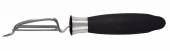 Овощечистка 5/19 см. с плавающим лезвием, черная нерж. с прорезин. ручкой Icel 96100.KT02000.050