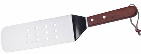 Лопатка 36,5 см. изогнутая раб. часть 19*7 см. нерж. перфорир. с дерев. ручкой MGSteel 906W Лопатка 36,5 см. изогнутая раб. часть 19*7 см. нерж. перфорир. с дерев. ручкой MGSteel 906W