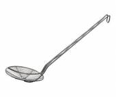 Шумовка 250мм сетчатая нерж. MGSteel WS10. Шумовка 250мм сетчатая нерж. MGSteel WS10.