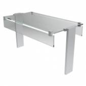 Полка настольная Gastrolux ПН-083/Т стеклянная Т-образная