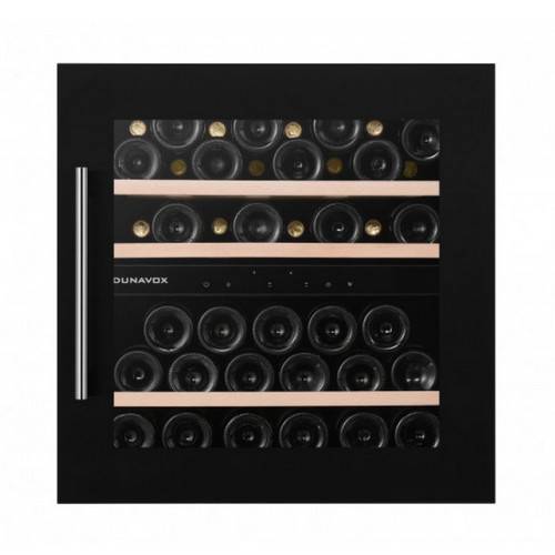 В Винный шкаф компрессорный встраиваемый DUNAVOX DAB-41.83DB 2 температурные зоны В Винный шкаф компрессорный встраиваемый DUNAVOX DAB-41.83DB 2 температурные зоны