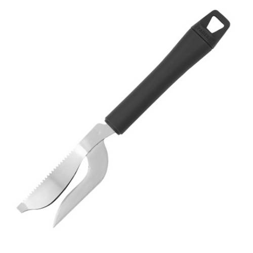 Нож разделочный Paderno 48280-37 сталь, пластик; L=220/105, B=35; черный, металлич.