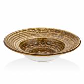 Тарелка глубокая 400 мл 250мм фарфор Cowry Yellow By Bone CW-YL-ZT-25-CK /6/ Тарелка глубокая 400 мл 250мм фарфор Cowry Yellow By Bone CW-YL-ZT-25-CK /6/