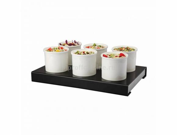 Подставка для салат-баров 54,5*34*6 см с хладагентом + 6 салатников по 1,2 л P.L. M1269-1/1
