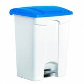 Бак для мусора 70 л с педалью, белый с синей крышкой Still Casa DIFP70 BL 53295 Бак для мусора 70 л с педалью, белый с синей крышкой Still Casa DIFP70 BL 53295
