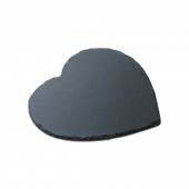 Блюдо для подачи сердце 25*25 см. черное, сланец MGprof Блюдо для подачи сердце 25*25 см. черное, сланец MGprof