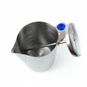 Питчер для молока с термометром, 350 мл, P.L. Proff Coffee S0011