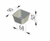 Форма для хлеба Спика 12-3 (90 х 90 х 50 мм)