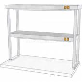 Полка настольная двухъярусная с подогревом ТТМ ПНПК2-140/3 97336 Полка настольная двухъярусная с подогревом ТТМ ПНПК2-140/3 97336