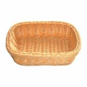 Корзина для хлеба прямоугольная 22х15х6см бежевая (3053) 95001087  55240 /72/