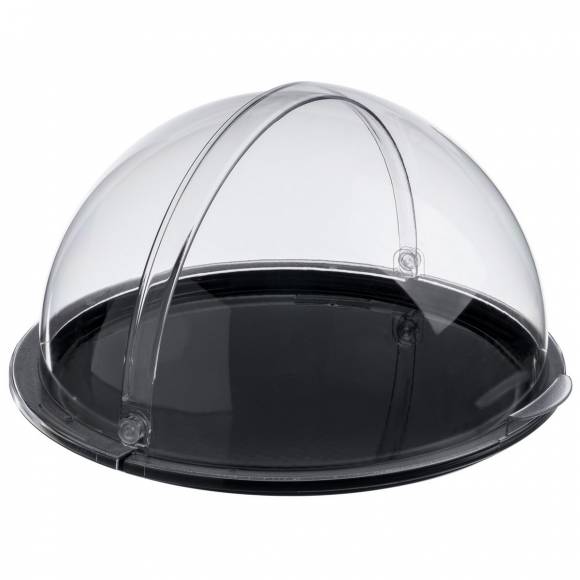 Поднос сервировочный d=38,5 см. поликарбонат, черный, с крышкой Roll-Top GP 79324 Поднос сервировочный d=38,5 см. поликарбонат, черный, с крышкой Roll-Top GP 79324