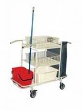 Тележка для уборки ТУ2 ОЛДАК мешок 110л, 3 корзины, 2 ведра Тележка для уборки ТУ2 ОЛДАК мешок 110л, 3 корзины, 2 ведра