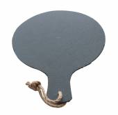 Блюдо для подачи круглое d=25 см. с ручкой черное, сланец MGprof Блюдо для подачи круглое d=25 см. с ручкой черное, сланец MGprof