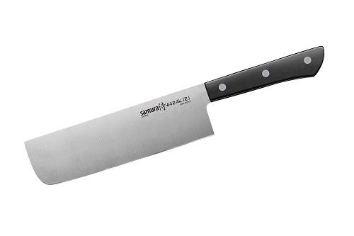 Нож кухонный Накири 170мм Samura HARAKIRI корроз.-стокая сталь ABS пластик SHR-0043W/K