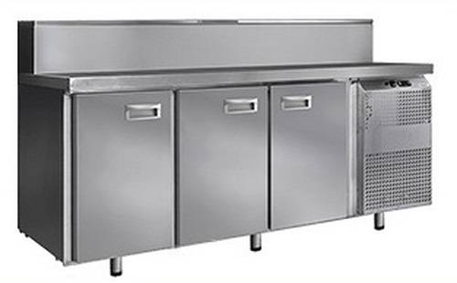 Стол холодильный для пиццы Финист СХСпц-700-3 динамика 3 двери надстройка 10хGN1/6