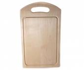 Доска разделочная 350х250х16мм с желобком береза С380 50086. Доска разделочная 350х250х16мм с желобком береза С380 50086.