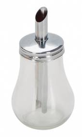 Сахарница с дозатором гладкое стекло