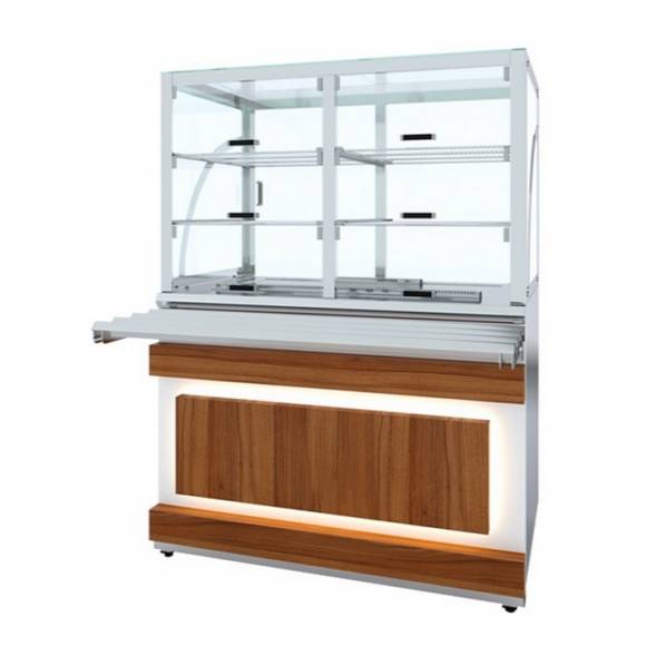 Прилавок холодильный Eco Wood Luxstahl ПХК (С)-1200 Premium