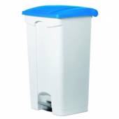 Бак для мусора 90л Still Casa белый с синей крышкой, педалью, на колесах DIFP90 BL + DIFPRU/A 53300 Бак для мусора 90л Still Casa белый с синей крышкой, педалью, на колесах DIFP90 BL + DIFPRU/A 53300