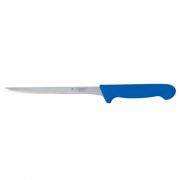Нож PRO-Line филейный 20 см, синяя пластиковая ручка, P.L. Proff Cuisine KB-3808-200-BL201-RE-PL