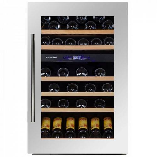 В Винный шкаф компрессорный встраиваемый DUNAVOX DX-57.146DWK 2 температурные зоны