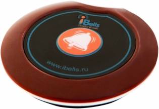 iBells-305 кнопка вызова, цвет вишнёвый, чёрный