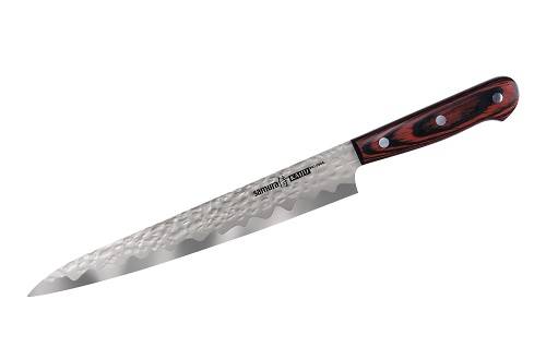 Нож кухонный Янагиба 240мм ручка деревоSamura KAIJU AUS-8  SKJ-0045/K