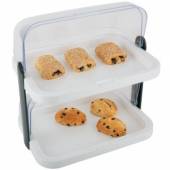 Этажерка 2-ярусная 44х32см h=44см с охлажд. с крышкой Roll-Top белая APS 09200  39634 Этажерка 2-ярусная 44х32см h=44см с охлажд. с крышкой Roll-Top белая APS 09200  39634