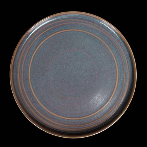 Тарелка мелкая с бортами 220 мм Corone Terra сине-коричневый 10985