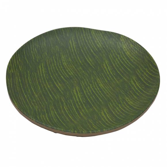 Блюдо поднос меламиновый 26*26*3.5см Green Banana Leaf P.L. JW31210-TAI