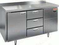 Стол холодильный Hicold GN13/TN 1 дверь 3 ящика Стол холодильный Hicold GN13/TN 1 дверь 3 ящика