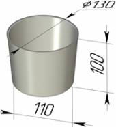 Форма для хлеба Спика круглая 130*110*100 