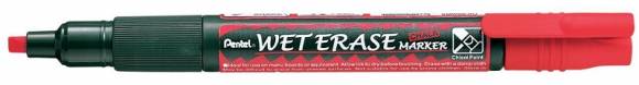 Маркер меловой Pentel Wet Erase (Япония) линия 2-4мм красный 07FE0201 58755 /1/