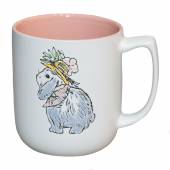 Кружка керамическая "Кроличья доброта" 500 мл (розовая внутри) Proff Cuisine CKCM220004-3 /1/