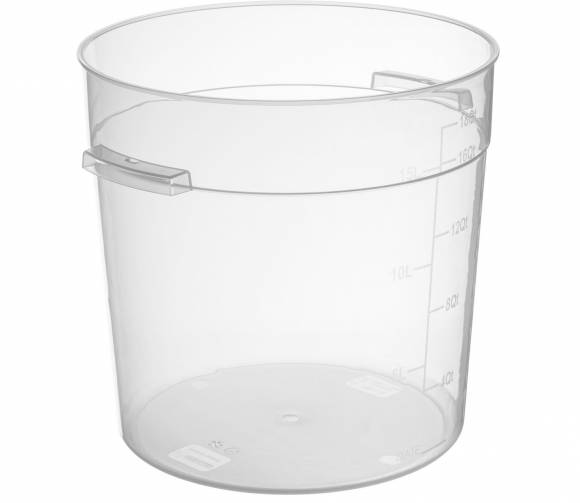 Контейнер для продуктов круглый 17 л d=31 см h=30 см, с мерной шкалой, прозрачный, п/п, б/к GP 76724