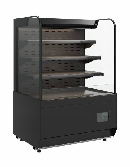 Витрина холодильная Carboma KR70 VM 0,9-2 STANDARD открытая, горка (9005)