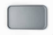 Поднос прямоугольный 52,5x32,5см серый поверхность шагрень (107) MGprof 1737
