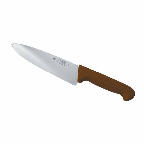 Шеф-нож PRO-Line 25 см, коричневая пластиковаяручка, P.L. Proff Cuisine KB-3801-250-BR201-RE-PL