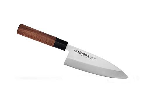 Нож кухонный Деба 170мм ручка палисандр Samura OKINAWA AUS-8 SO-0129/K