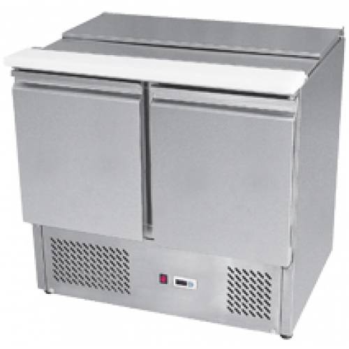 Стол холодильный саладетта 2-дверный 2хGN1/1 Koreco S900 нерж. 8936