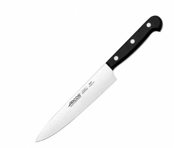 Нож поварской «Универсал» сталь нерж.,полиоксиметилен ,L=290/170,B=34мм черный,металлич.