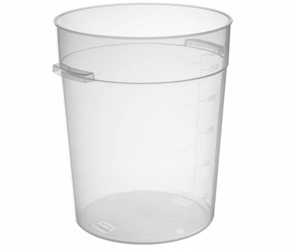 Контейнер для продуктов круглый 20,82л d=31см h=37,5см, с мерной шкалой, прозрачный, п/п, б/к 76725