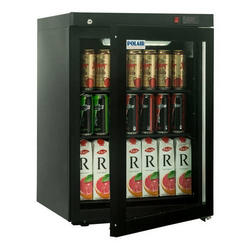 Шкаф холодильный Polair DM102-Bravo черный с замком 150л