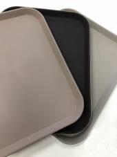 Поднос прямоугольный 46х36см прорезинен. коричневый Norma Поднос прямоугольный 46х36см прорезинен. коричневый Norma